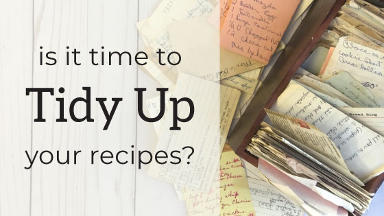 Tidying Up Your Recipes