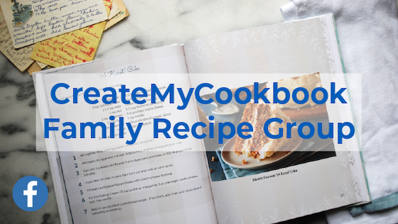 NEW: CreateMyCookbook - Family Recipe Group